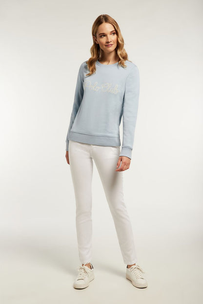 POLO CLUB Sweatshirt - Blue Pastel