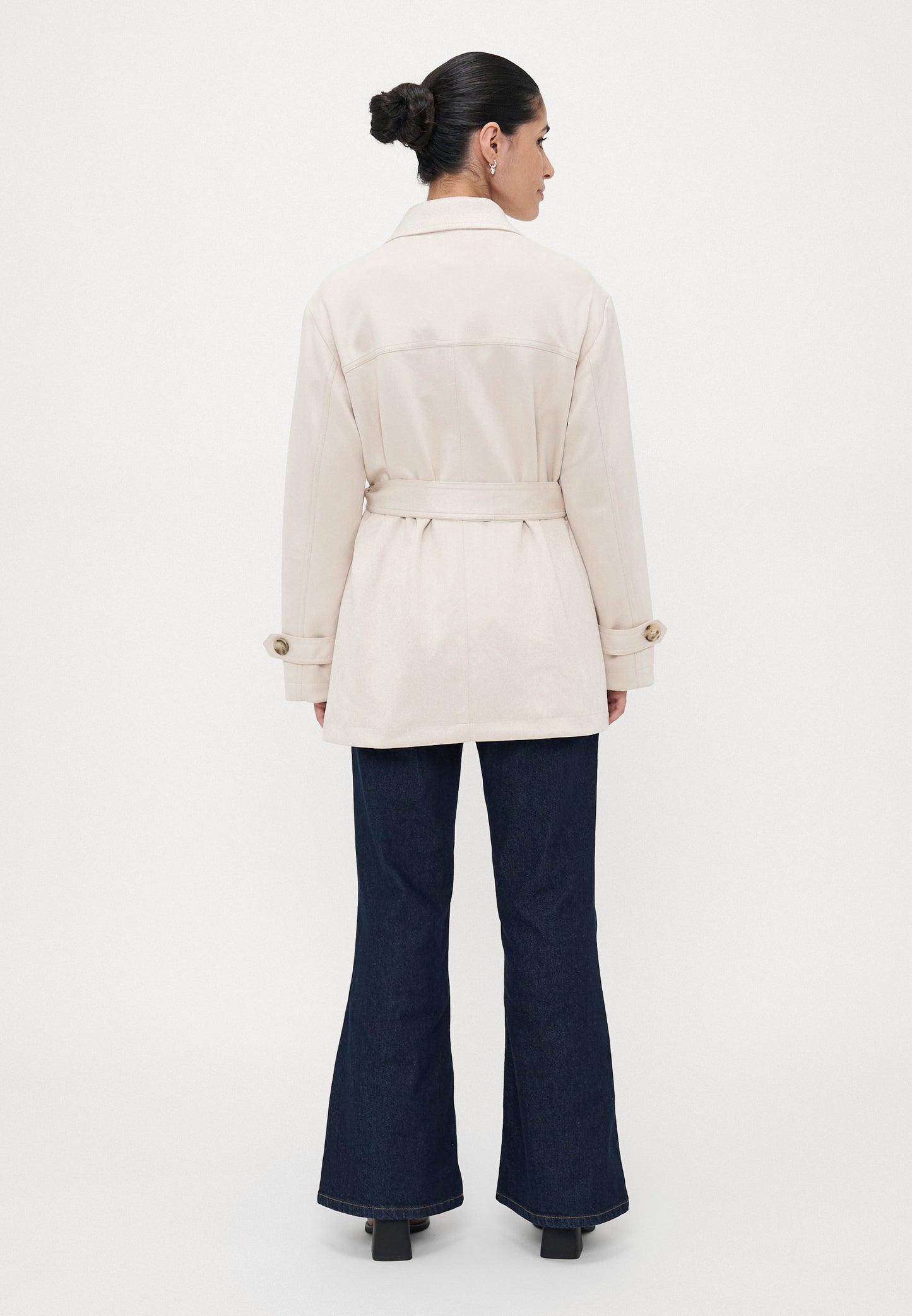 ONLY Petite ONLDIANE LIFE COAT - Short Coat - Pumice Stone