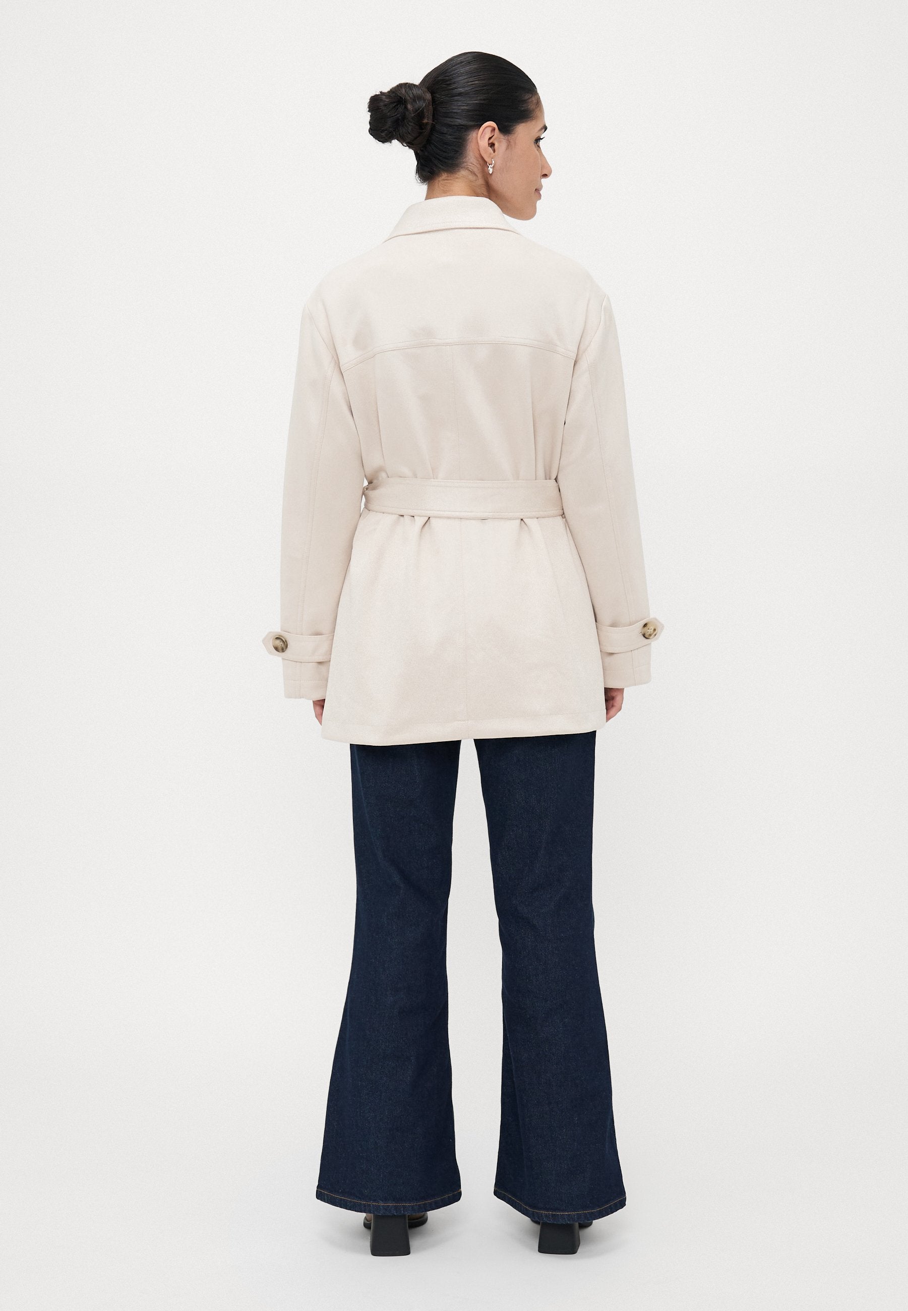ONLY Petite ONLDIANE LIFE COAT - Short Coat - Pumice Stone