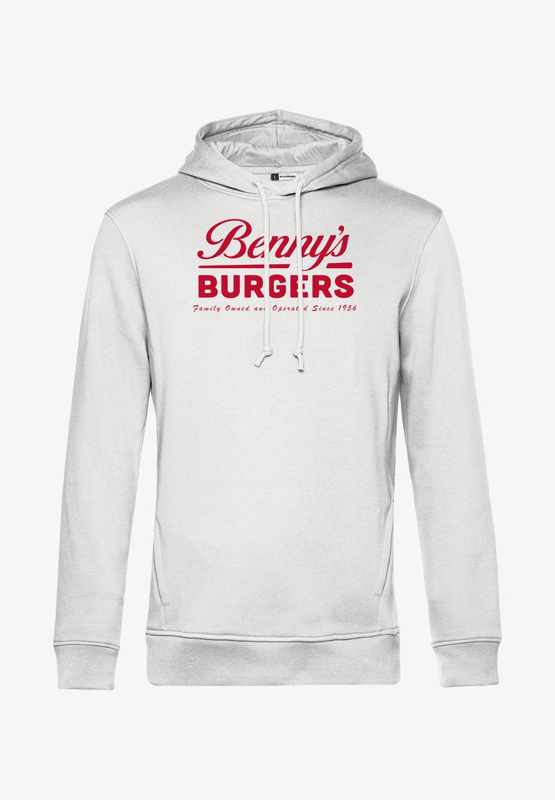 Henry Tiger STRANGER THINGS BENNY S BURGERS - Kapuzenpullover - White