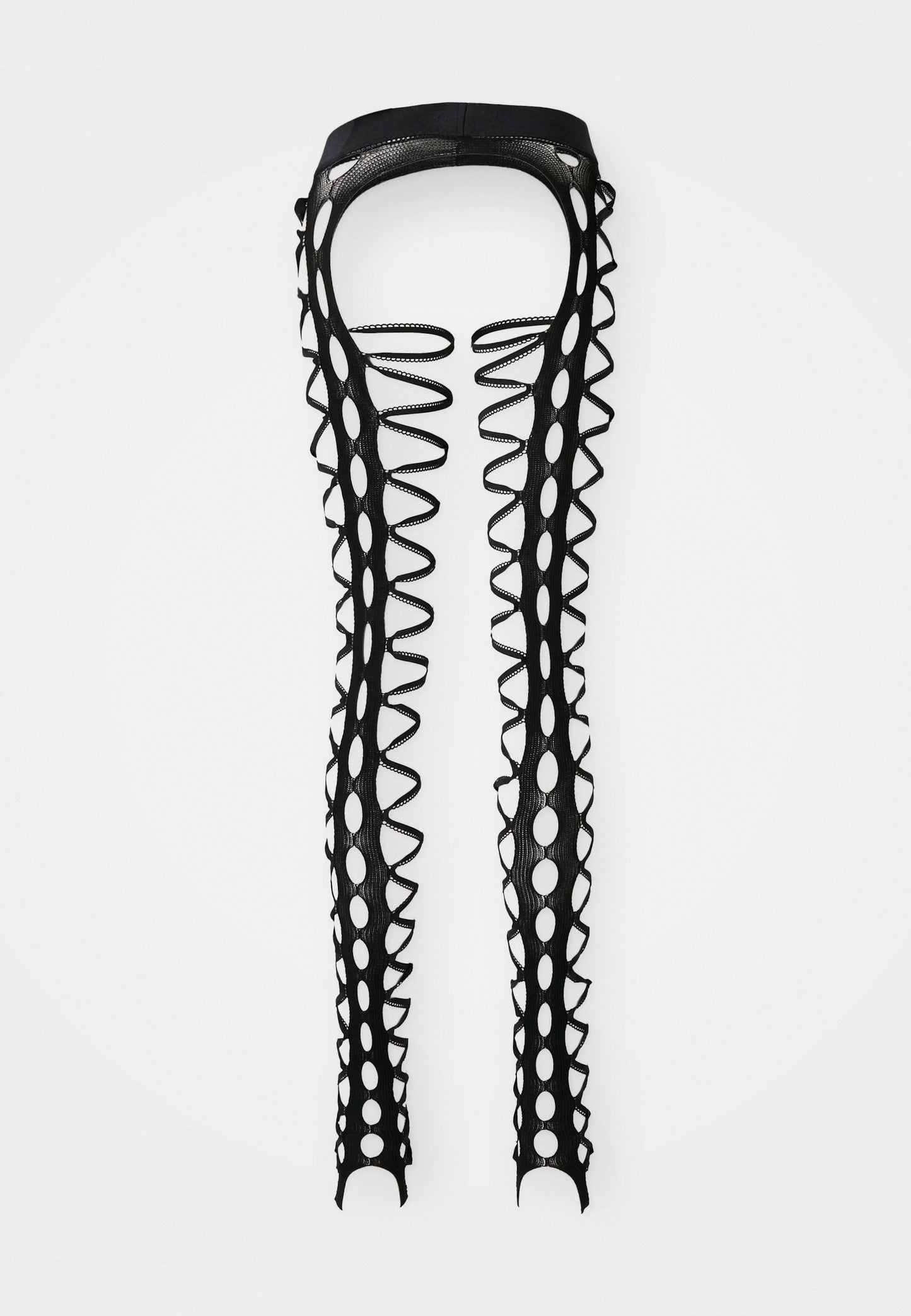  SQUIGGLE TIGHTS - Leggings - Trousers - Black
