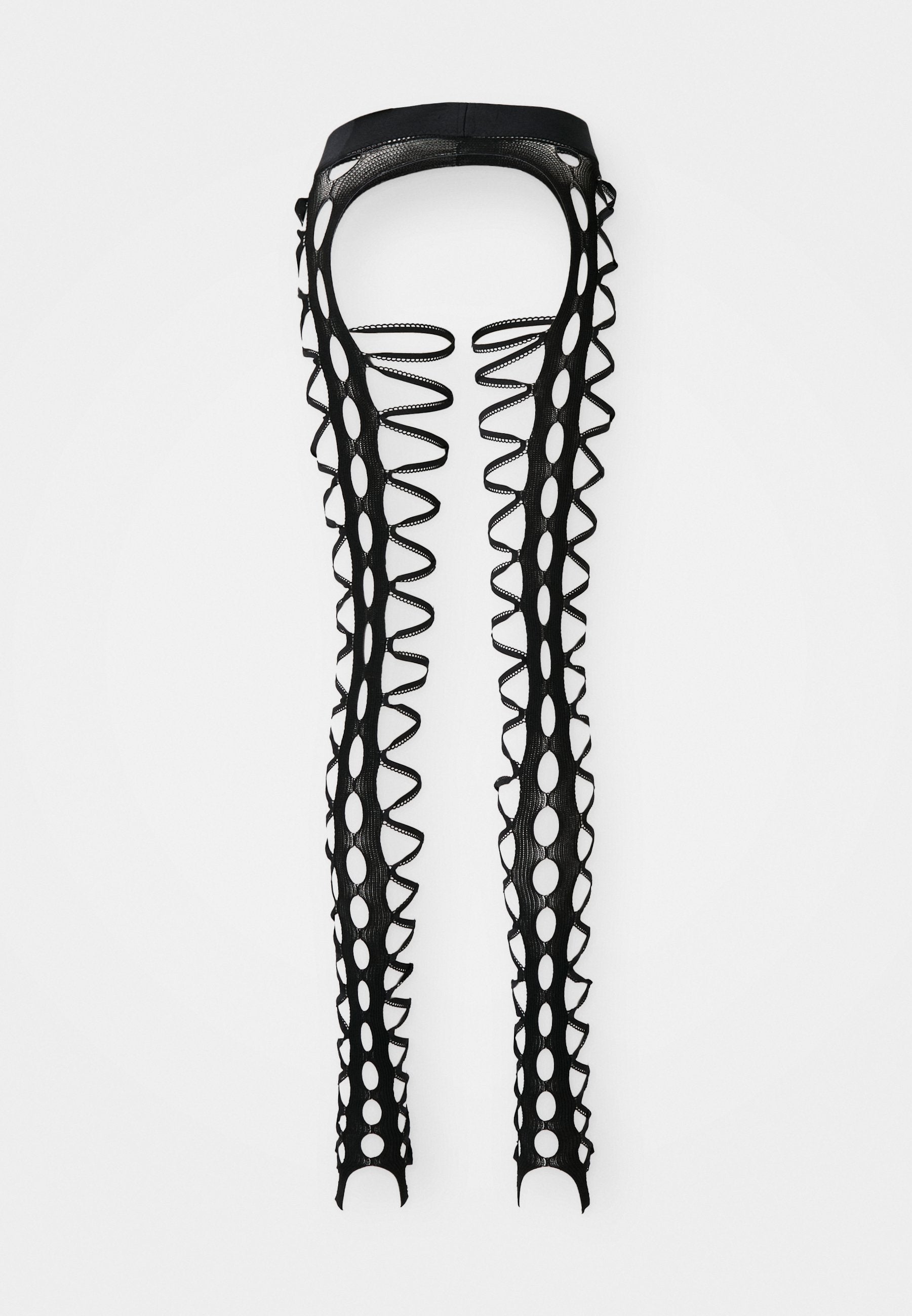  SQUIGGLE TIGHTS - Leggings - Trousers - Black