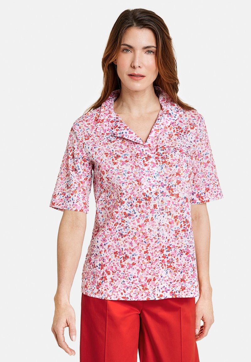 Gerry Weber KURZARM FLORAL GEMUSTERTE - Bluse - Ecru Weiss Lila Pink Druck