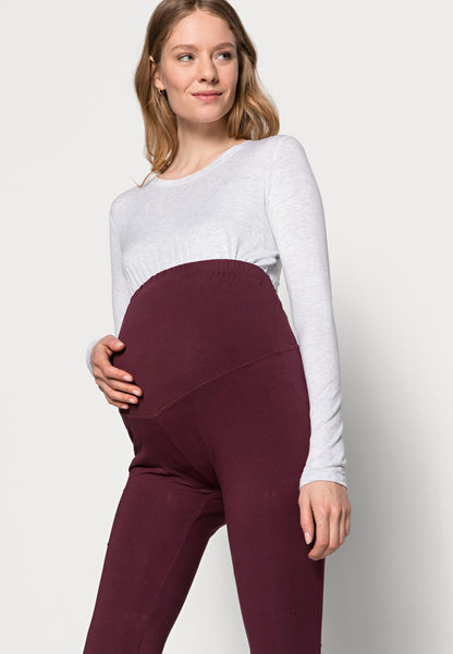  3 PACK - Leggings - Trousers - Black/bordeaux/dark Blue