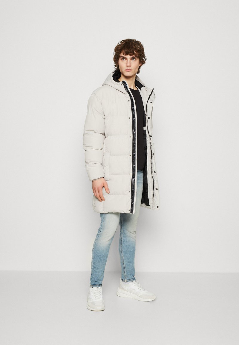  LONG PARKA JACKET - Wintermantel - Stone