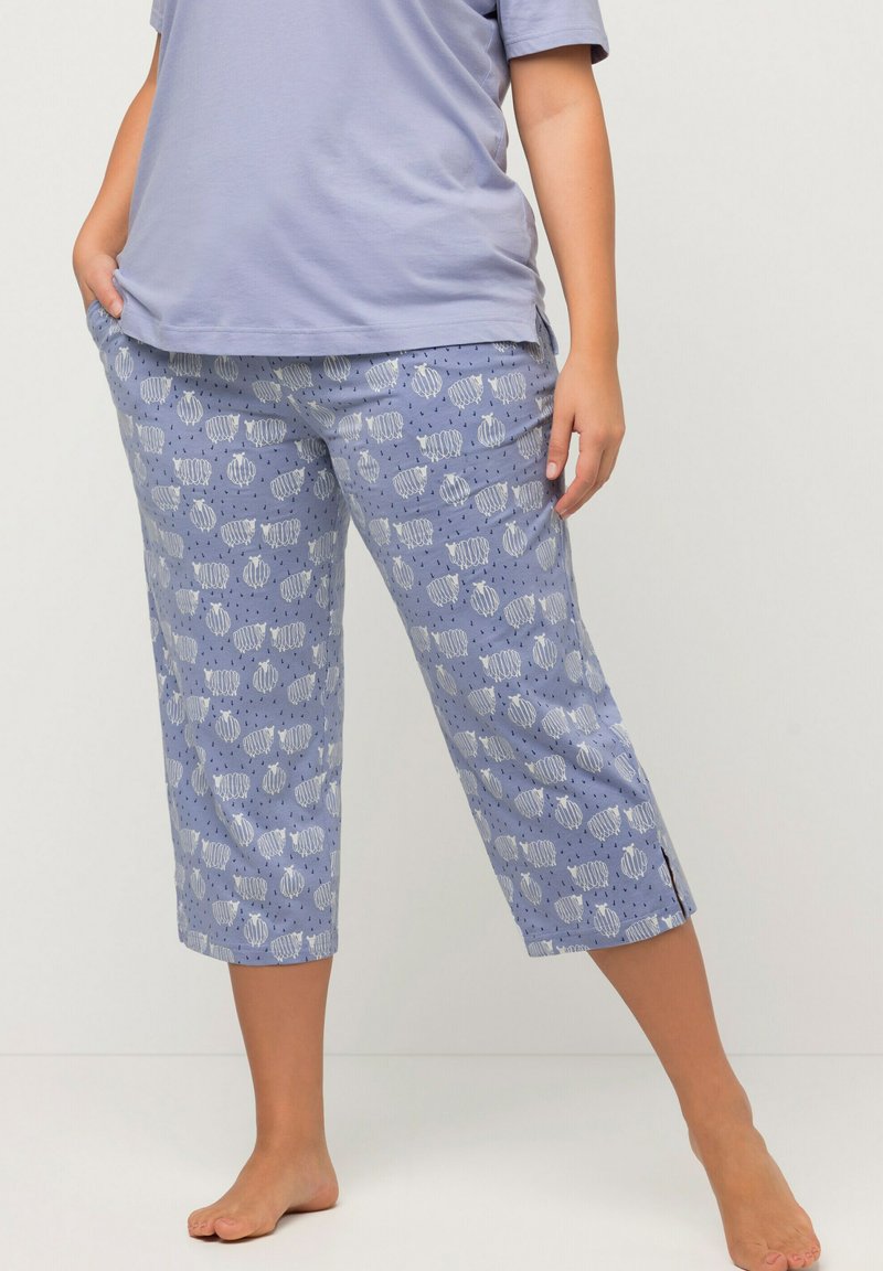 Ulla Popken Nachtwäsche Hose - Purple Blue