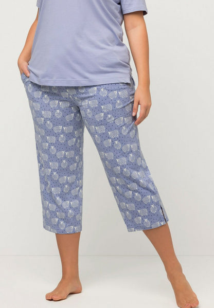 Ulla Popken Nachtwäsche Hose - Purple Blue