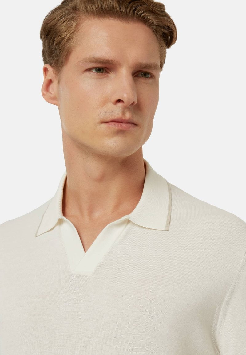 CRÊPE - Poloshirt - White