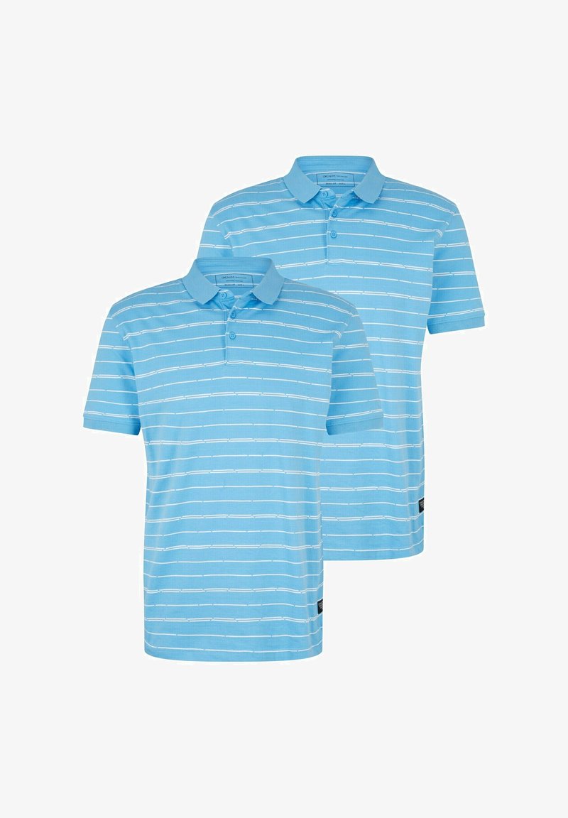 TOM TAILOR Denim 2 PACK - Poloshirt - Blue Broken Yd Stripe
