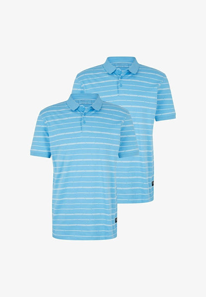 TOM TAILOR Denim 2 PACK - Poloshirt - Blue Broken Yd Stripe