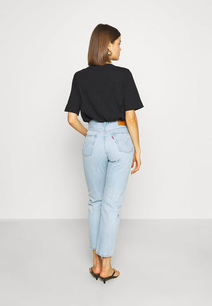  501 CROP - Jeans Straight Leg - Light Blue Denim