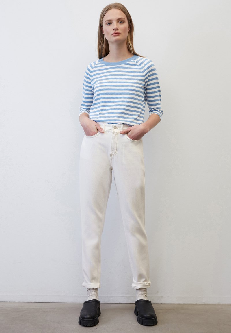 Marc O'Polo DENIM RAGLAN-STREIFEN- REGULAR AUS - Langarmshirt - Multi Soft Sky Blue