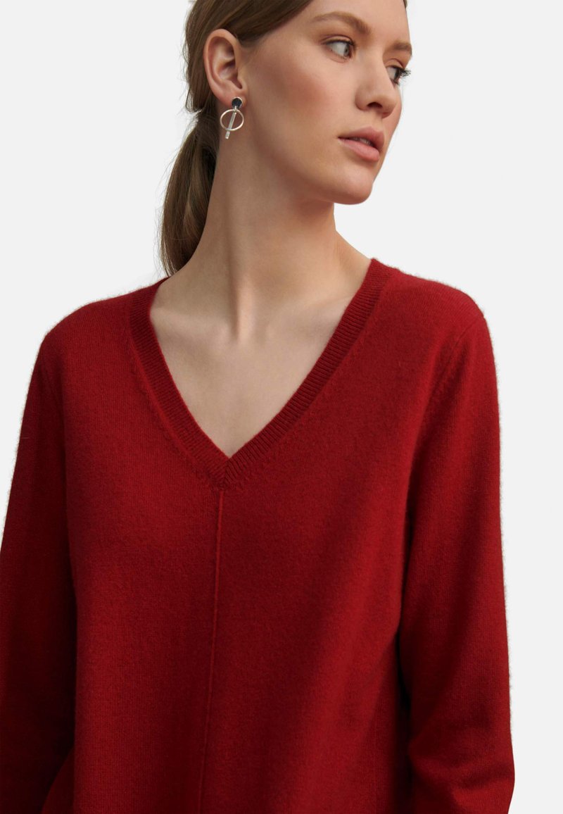  Strickpullover - Bordeauxrot