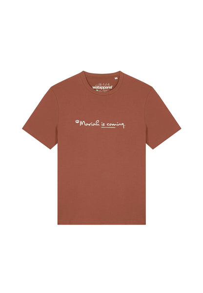  MARIAH IS COMING - Print T-shirt - Red Brown