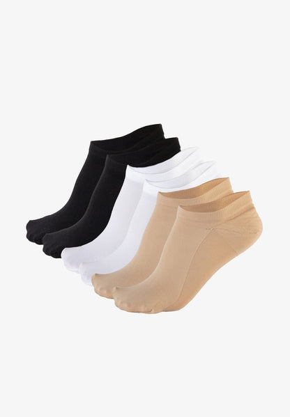  PACK 6 PAIRS - MICROFIBER - Socken - Beige