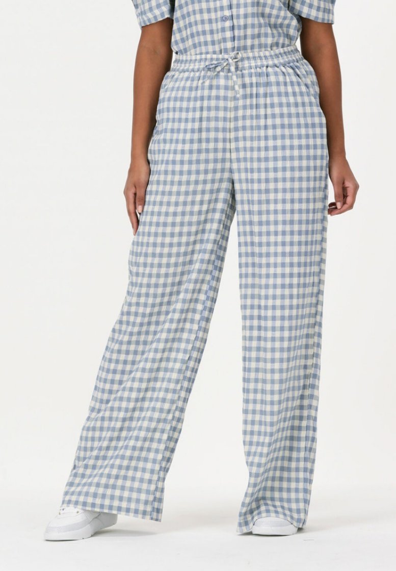 Lollys Laundry BROEKEN RITA - Stoffhose - Lichtblauw