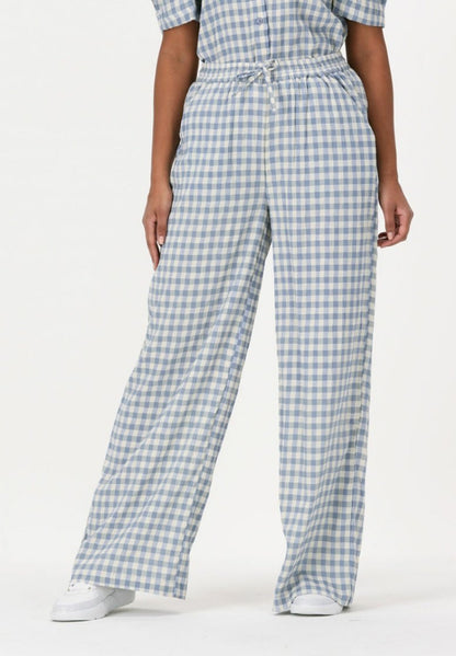 Lollys Laundry BROEKEN RITA - Stoffhose - Lichtblauw