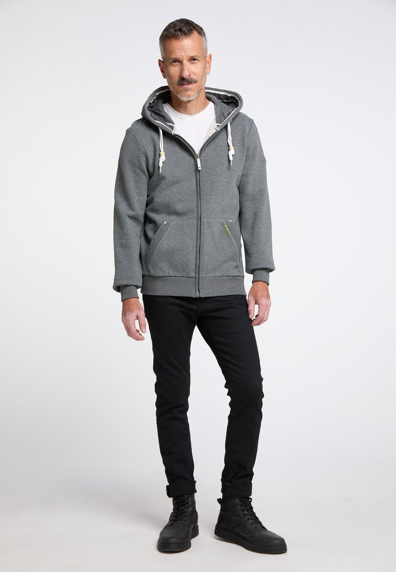 Schmuddelwedda Sweatjacke - Grau Melange
