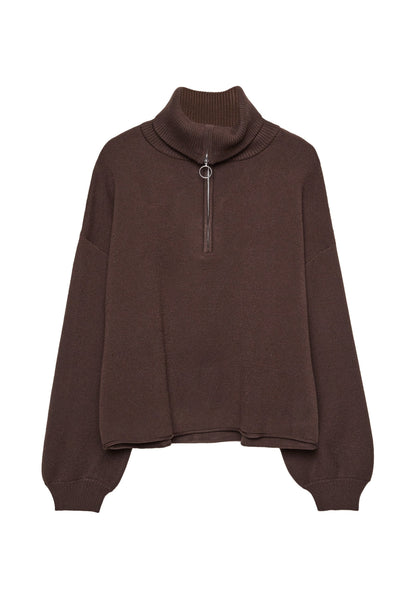 Stradivarius WITH ZIP - Jumper - Green