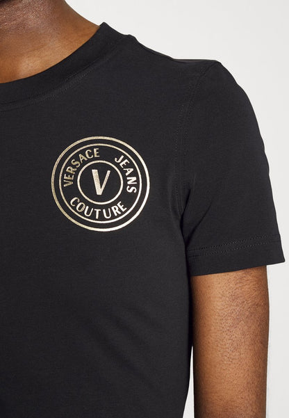 Versace Jeans Couture T-Shirt Print - Black/gold