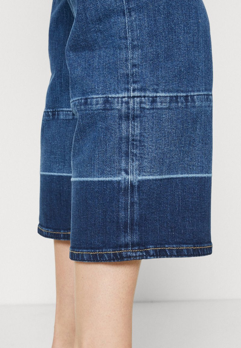 Gant CROPPED WIDE - Jeans Relaxed Fit - Mid Blue Worn