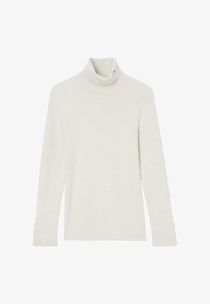 Calvin Klein Jeans ROLL NECK - Strickpullover - Eggshell