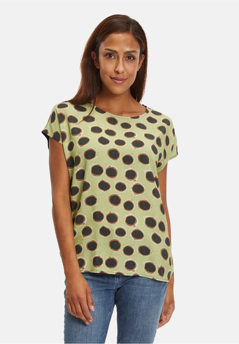 CARTOON MIT RUNDHALSAUSSCHNITT - T-Shirt Print - Grün Schwarz