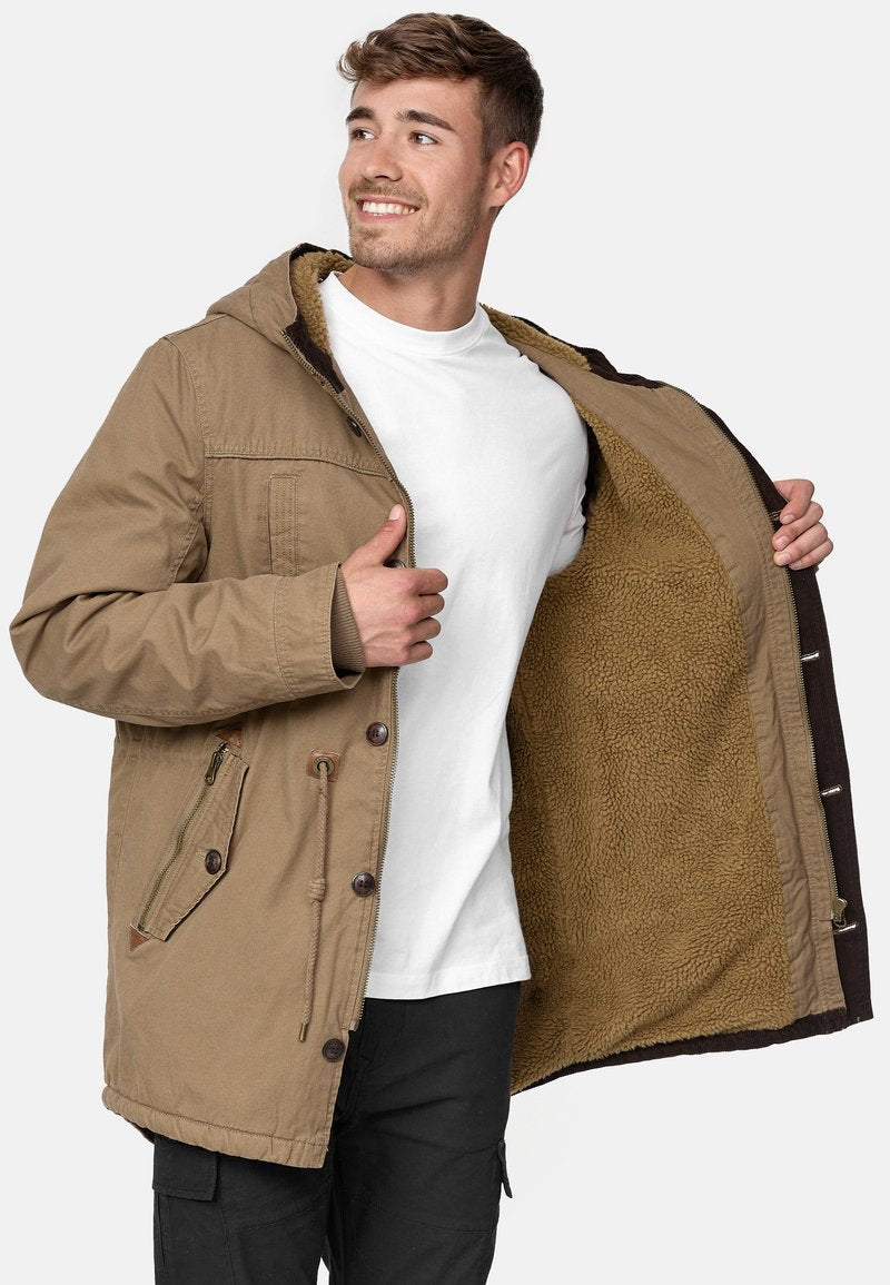 Indicode Jeans Wintermantel - Brown