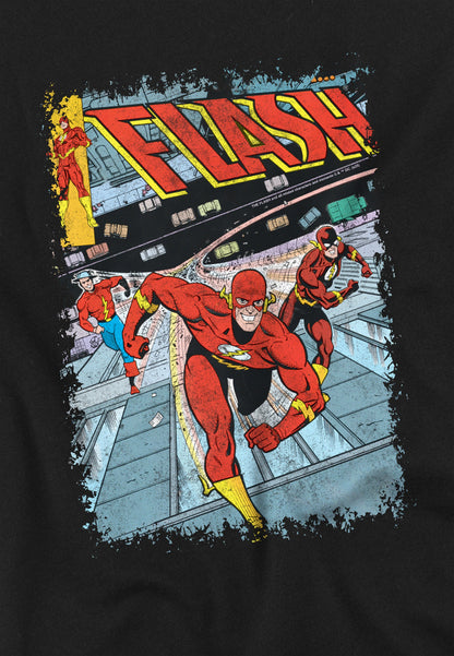  THE FLASH CLASSIC COMIC COVER - Print T-shirt - Black