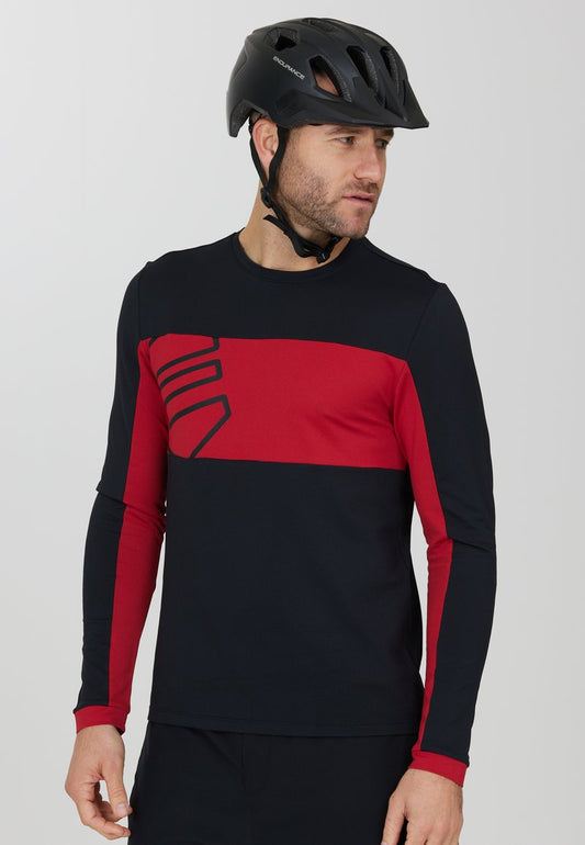 Endurance HAVENT - Langarmshirt - Zwart Rood