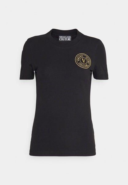 Versace Jeans Couture T-Shirt Print - Black/gold