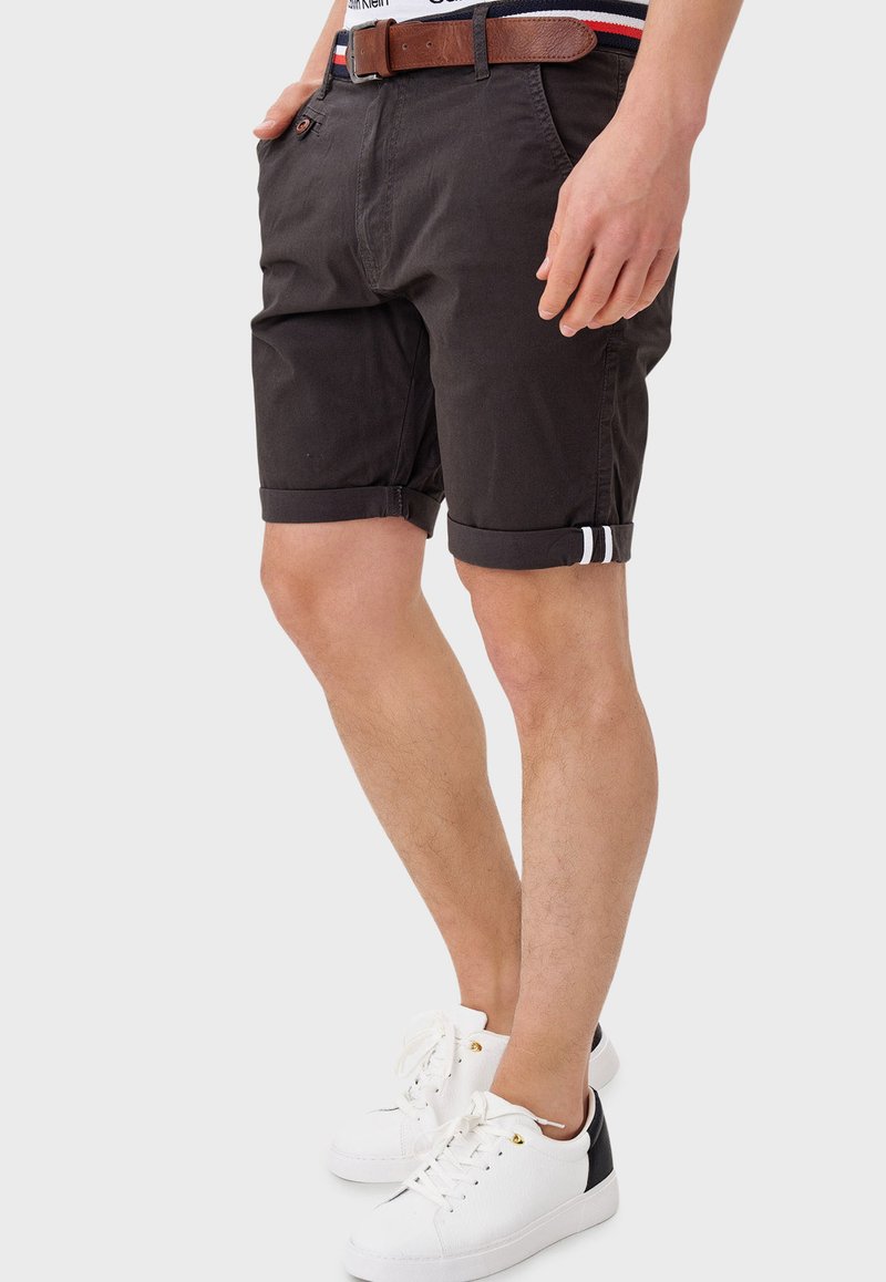 Indicode Jeans Shorts - Anthracite