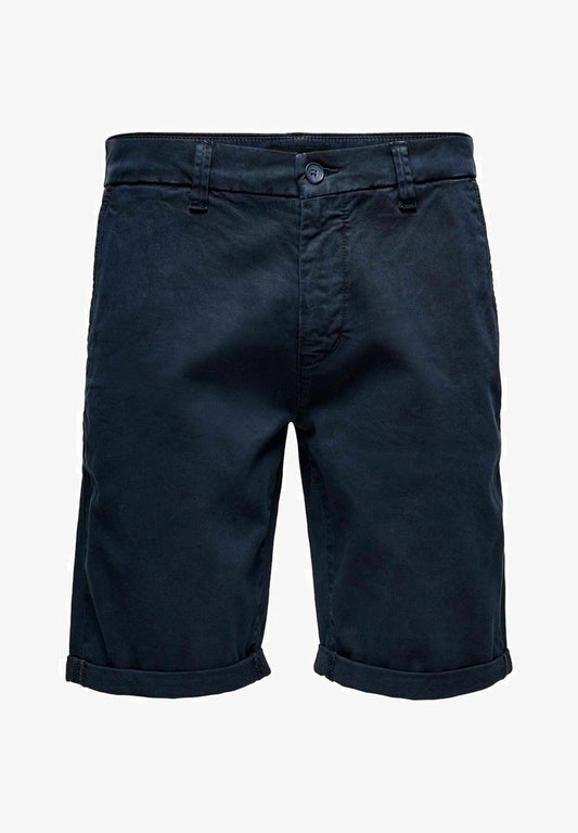 Only & Sons ONSPETER OVERDYED - Shorts - Dark Navy