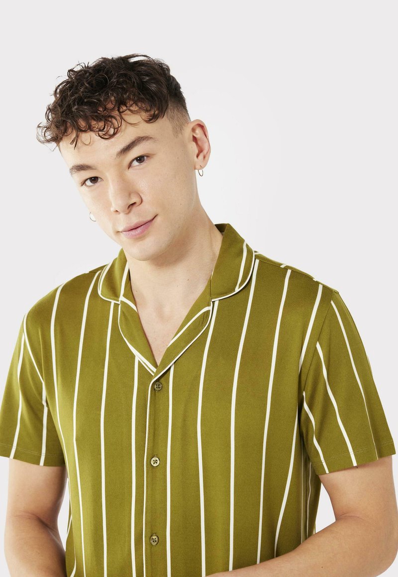  STRIPE REVERE SET - Nachtwäsche Set - Khaki