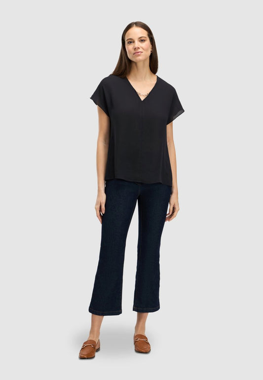  AVEC BOUCLE - Bluse - Nero