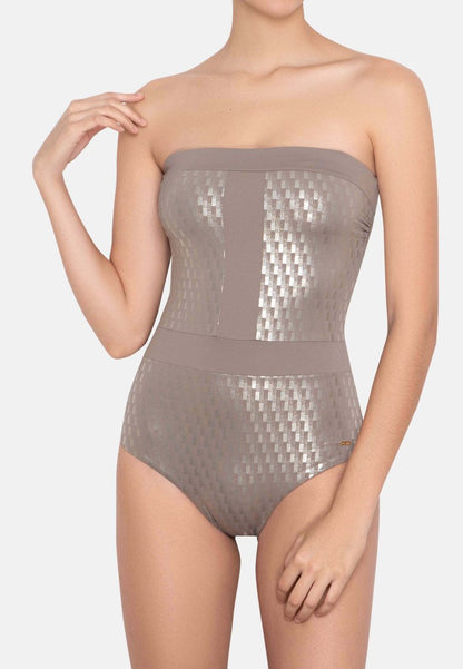  STRAPLESS ONE-PIECE ESTELLE - Badeanzug - Black