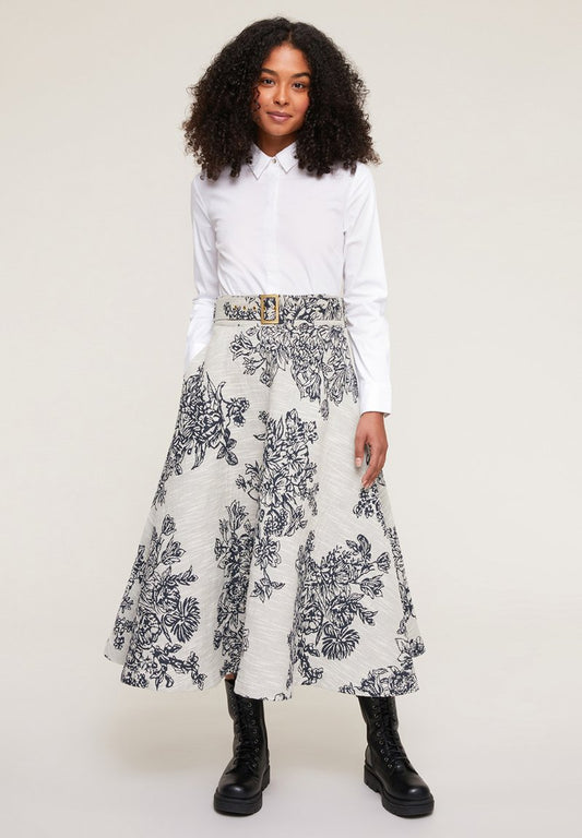 JACQUARD - A-Linien-Rock - Bianco