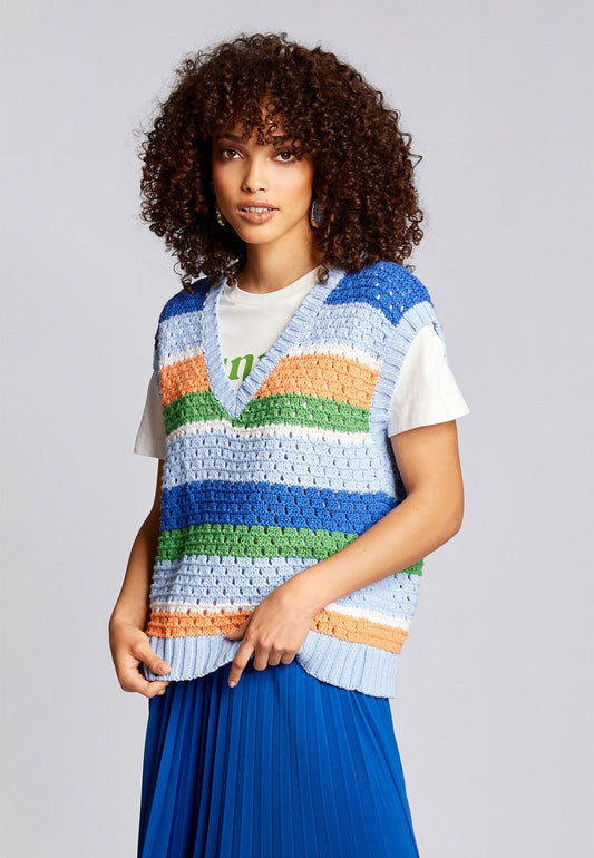 Rich&royal BUNT GESTREIFTER STRICKPULLUNDER - Strickpullover - Original