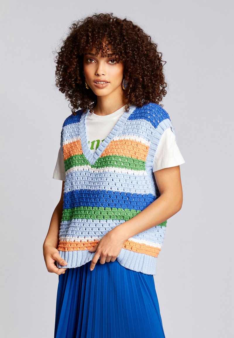 Rich&royal BUNT GESTREIFTER STRICKPULLUNDER - Strickpullover - Original