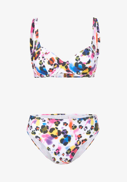  MIT ABSTRAKTEM PRINT - Bikini - Weiß Multicolor