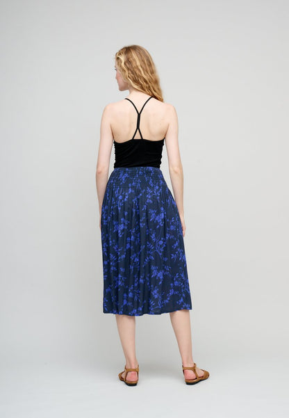  MAGGIE FLOWER - A-Linien-Rock - Navy Flower