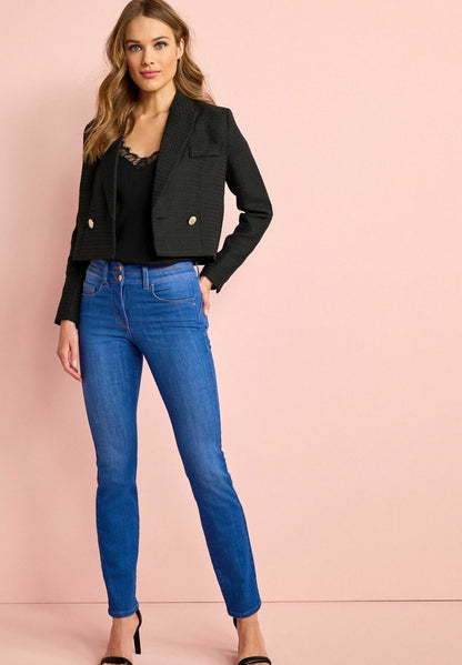 Next LIFT SHAPE - Jeans Slim Fit - Bright Blue Denim
