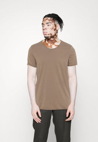 Selected Homme SLHTEX O NECK TEE - T-Shirt Basic - Chinchilla