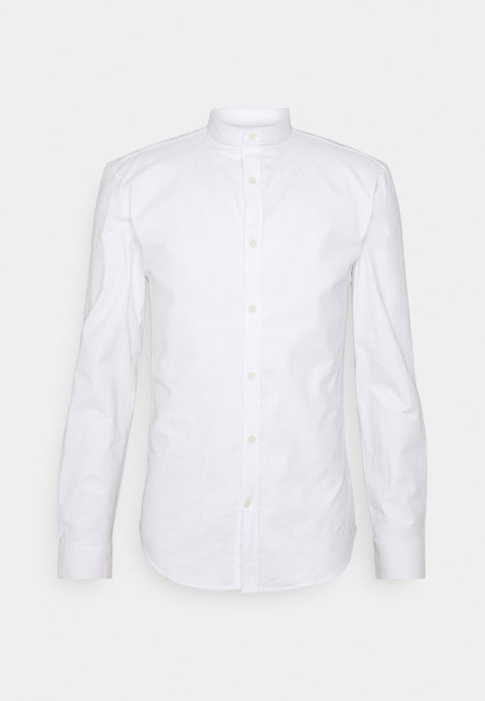 Lindbergh SLIM FIT OXFORD MANDERIN SUPERFLEX - Hemd - White