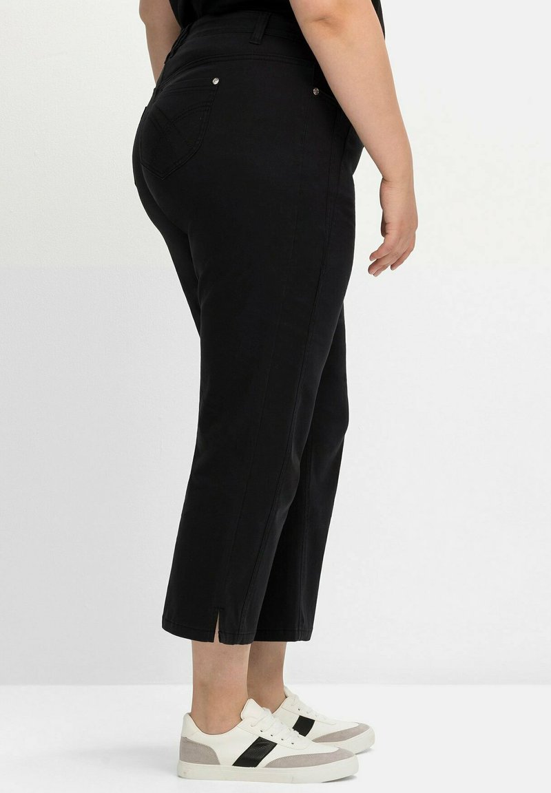 Sheego TWILL - Stoffhose - Schwarz