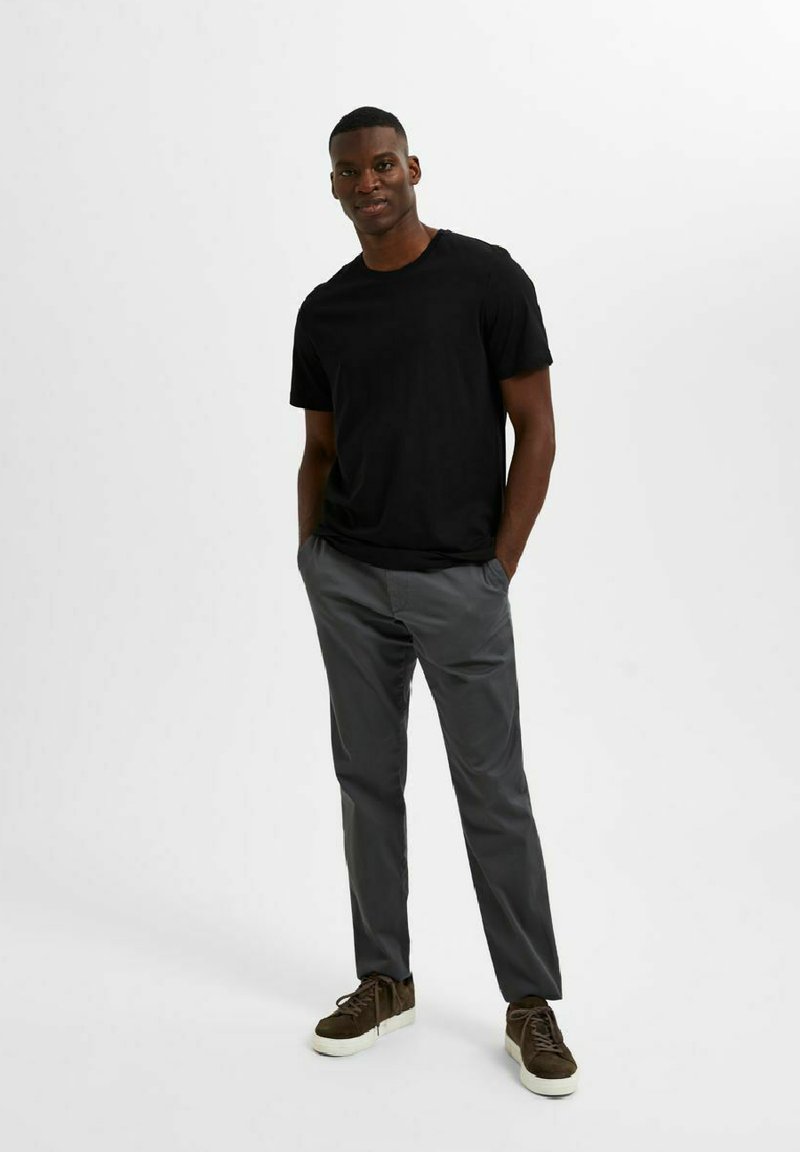 Selected Homme 3ER-PACK - T-Shirt Basic - Black