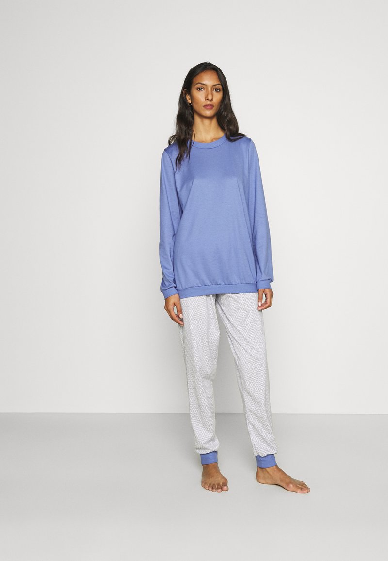 Calida LOVELY NIGHTS PYJAMA SET - Nachtwäsche Set - Bleached Denim