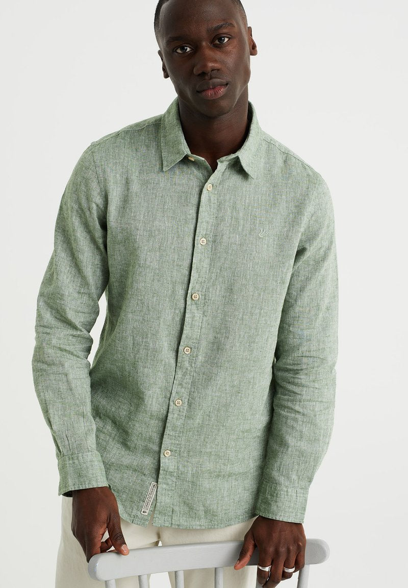 WE FASHION FIT VAN - Hemd - Green