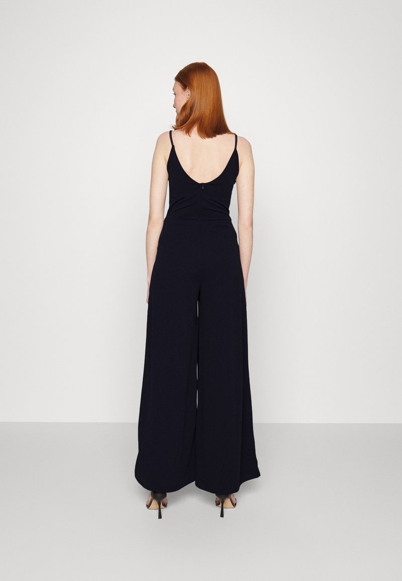 Wal G LANEY LACE WIDE LEG - Jumpsuit - Navy Blue