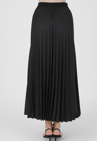  UNLINED REFKA - Faltenrock - Black